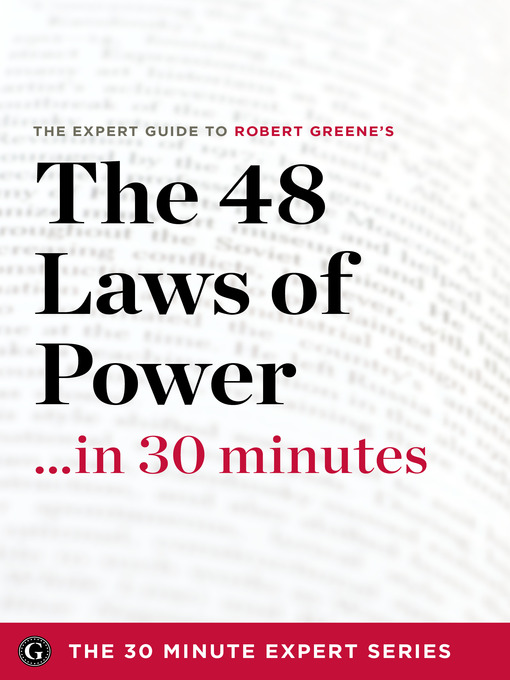 Title details for The 48 Laws of Power in 30 Minutes by The 30 Minute Expert Series - Wait list
